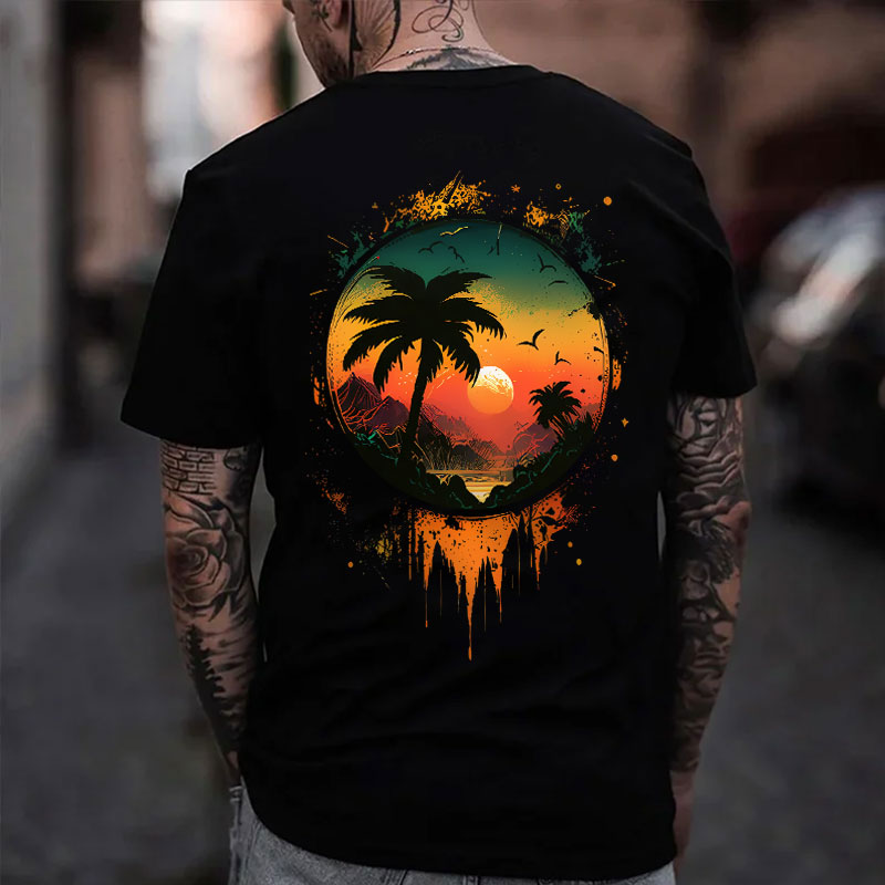 Holiday Paradise Printed Men's T-shirt