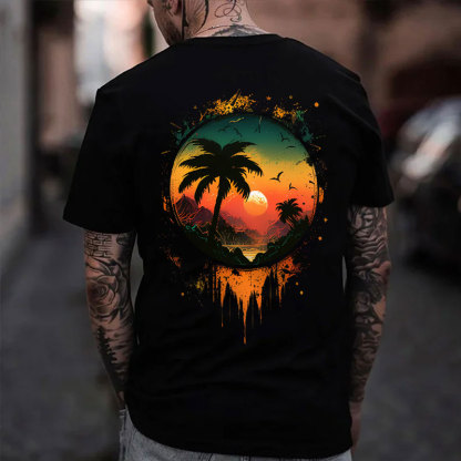 Holiday Paradise Printed Men's T-shirt