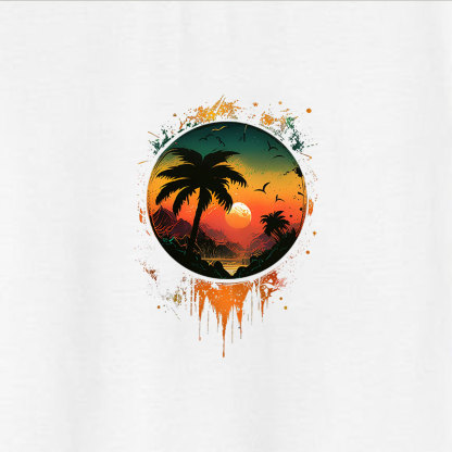 Holiday Paradise Printed Men's T-shirt