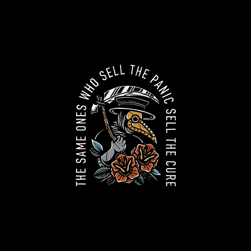 THE SAME ONES WHO SELL Doctor Crow Black Print T-shirt