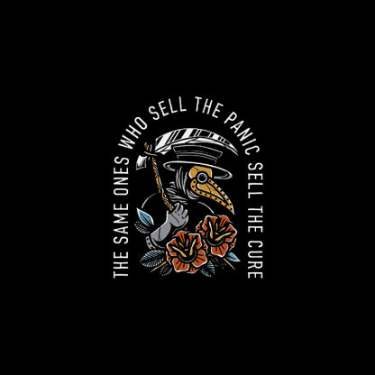 THE SAME ONES WHO SELL Doctor Crow Black Print T-shirt
