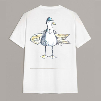 Religion Duck with Skateboarding White Print T-shirt