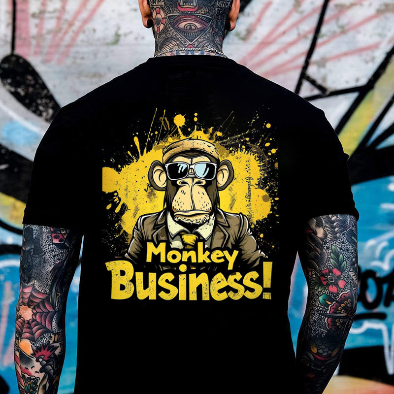 MONKEY BUSINESS Print Men's T-shirt