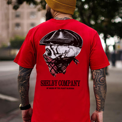 Shelby Company By Order Of The Peaky Blinders Skull Print Men's T-shirt