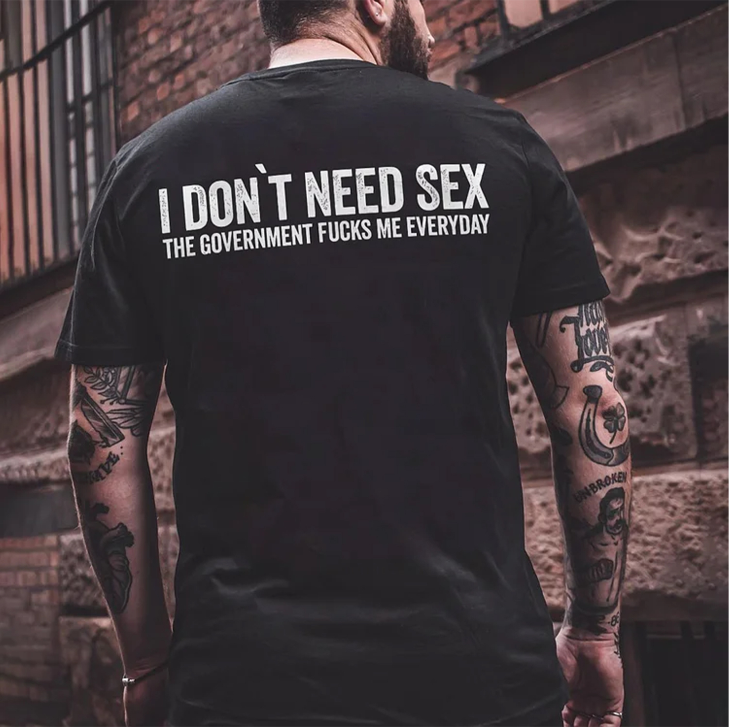 I DON'T NEED SEX Print Men's T-Shirt