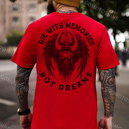 DIE WITH MEMORIES NOT DREAMS Fallen Angel Men's T-Shirt