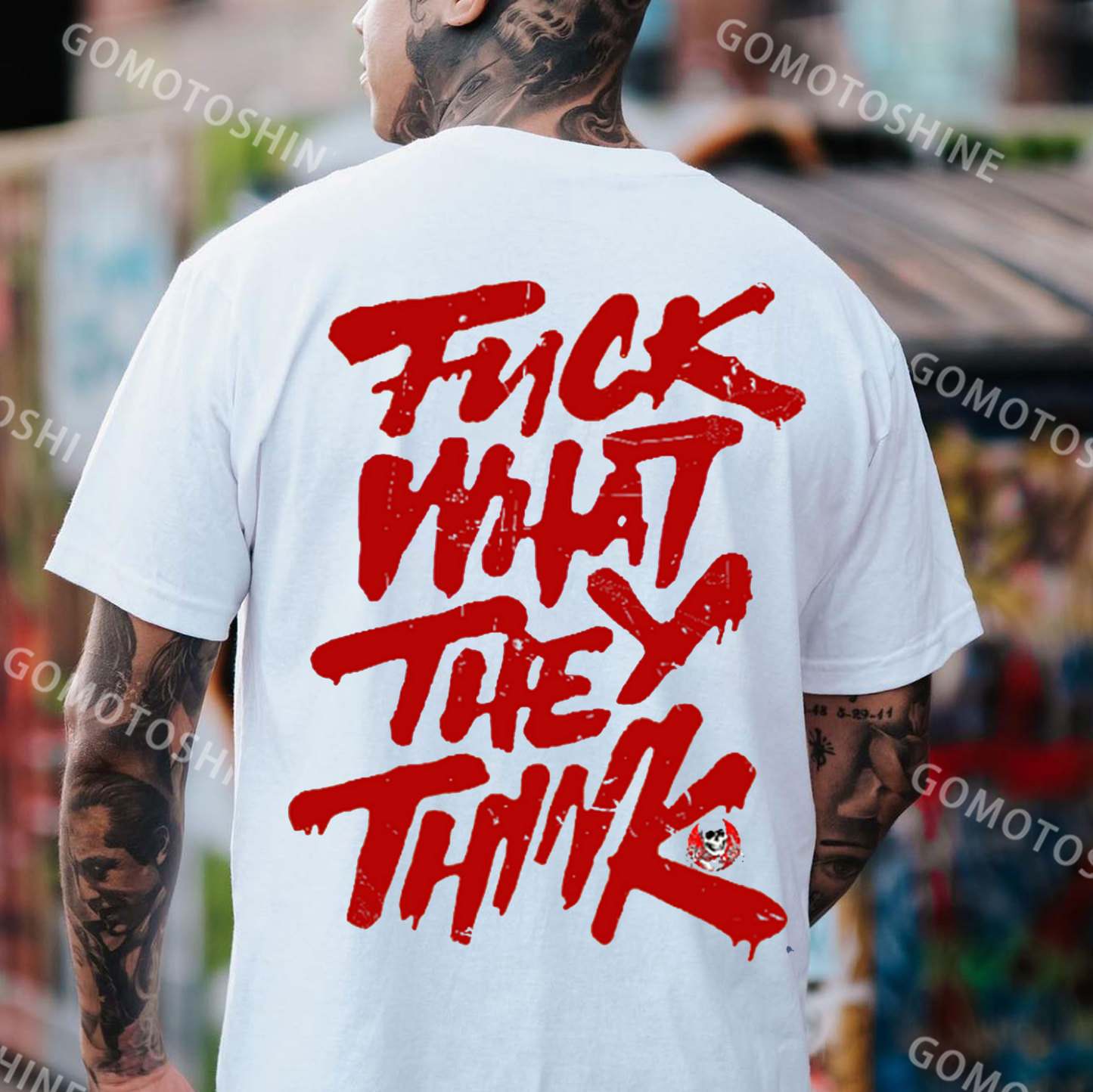 FUCK WHAT THEY THINK Print Men's T-Shirt
