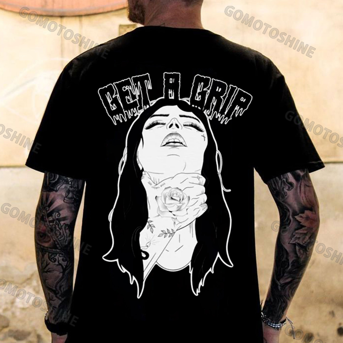 GET A GRIP Chokehold Print Men's T-Shirt