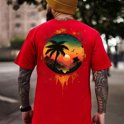 Holiday Paradise Printed Men's T-shirt