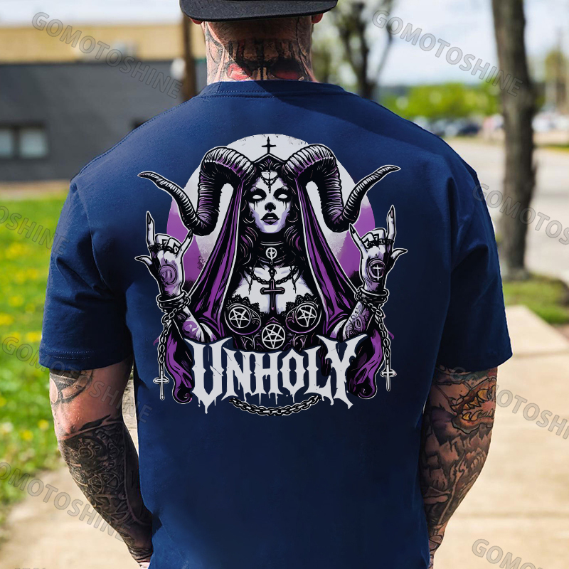 UNHOLY Devil Nun Print Men's T-Shirt