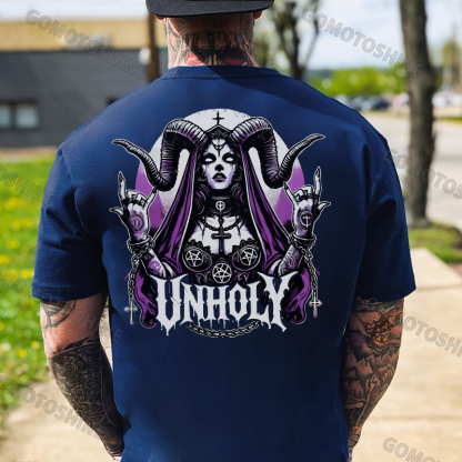 UNHOLY Devil Nun Print Men's T-Shirt