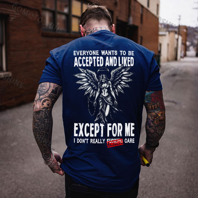 EVERYONE WANTS TO BE ACCEPTED AND LIKED Angel Print Men's T-Shirt