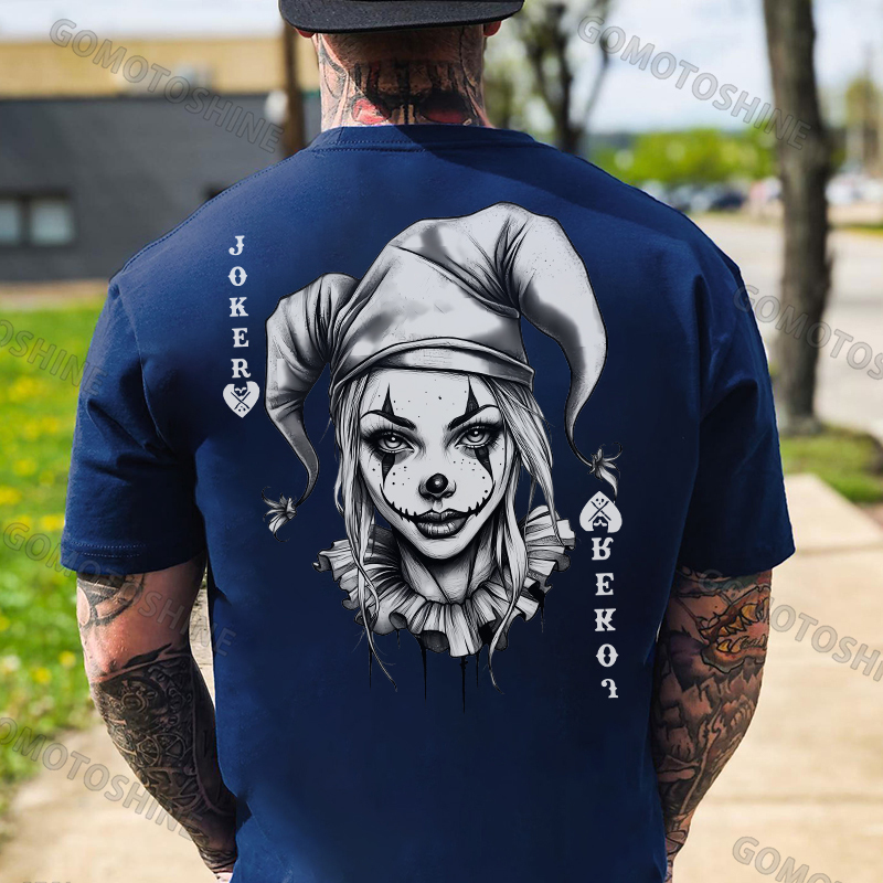 POKER JOKER Joker Lady Print Men's T-Shirt