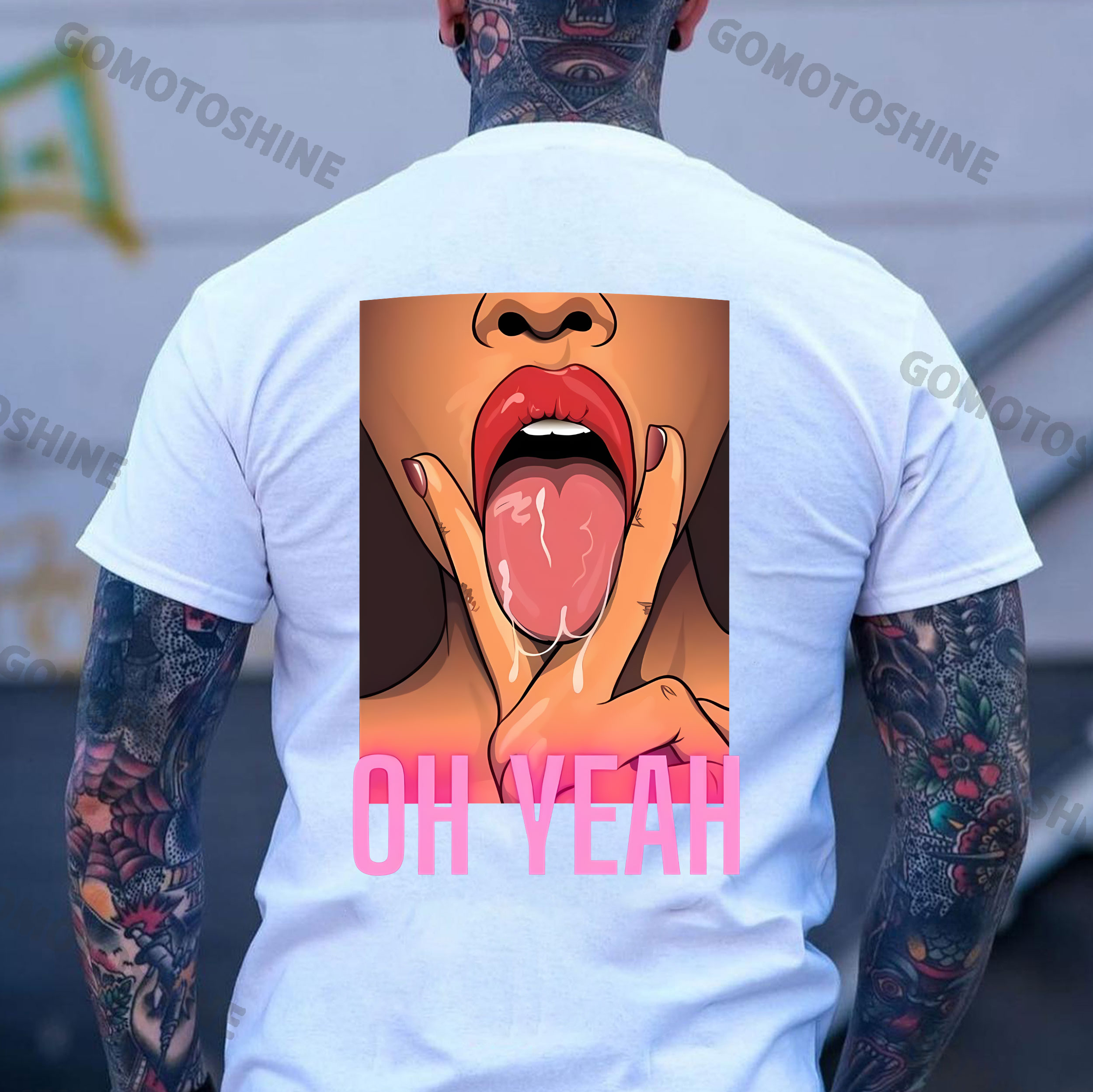 OH YEAH Dirty Woman Print Men's T-Shirt