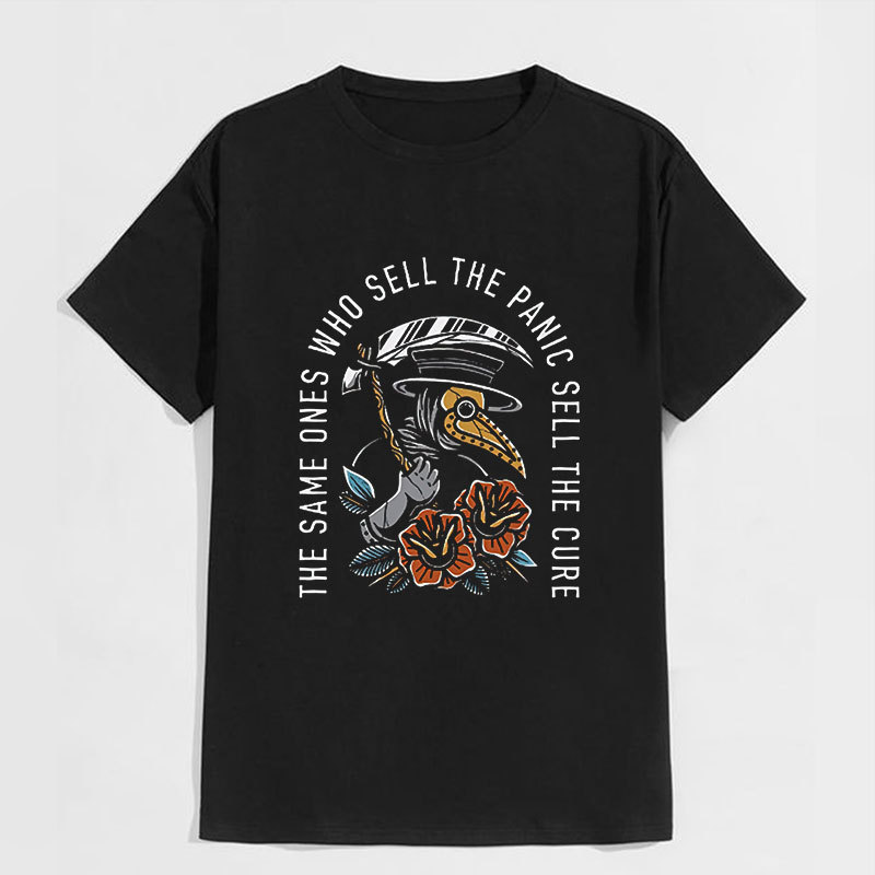 THE SAME ONES WHO SELL Doctor Crow Black Print T-shirt