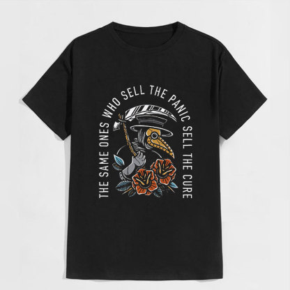 THE SAME ONES WHO SELL Doctor Crow Black Print T-shirt