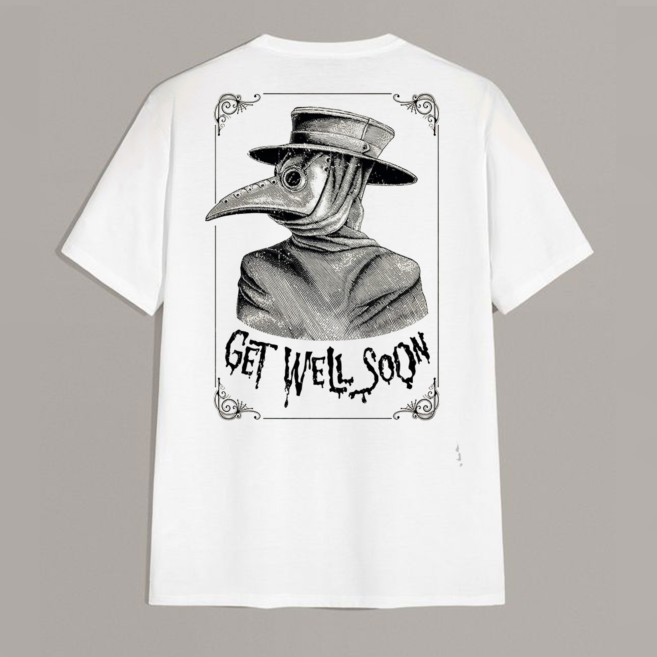 GET WELL SONG Doctor Crow Graphic Print T-shirt