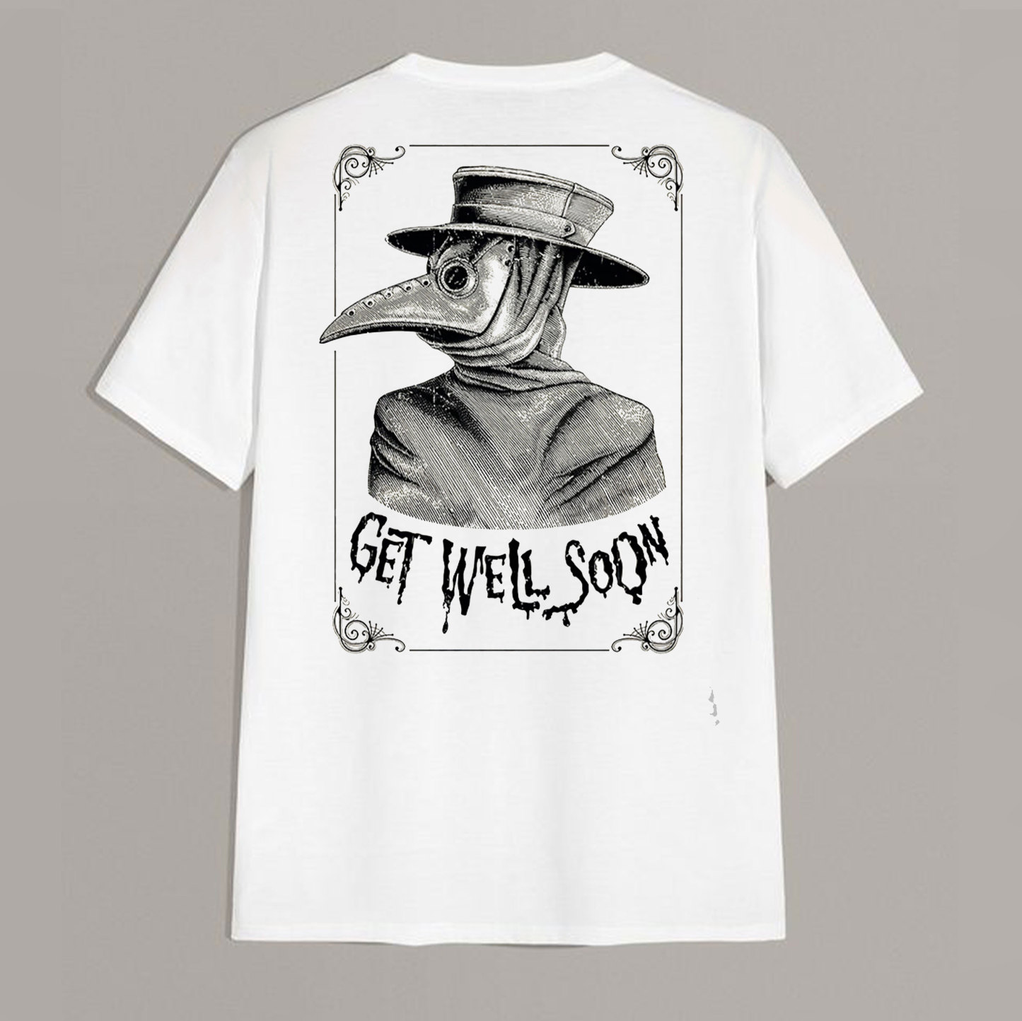 GET WELL SONG Doctor Crow Graphic Print T-shirt