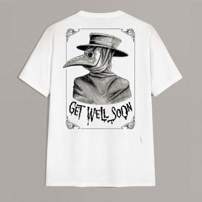 GET WELL SONG Doctor Crow Graphic Print T-shirt