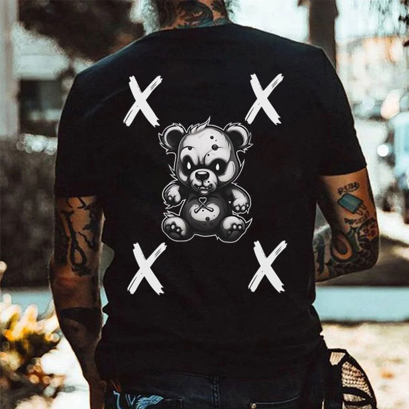 Evil Bear Doll Print Men's T-Shirt