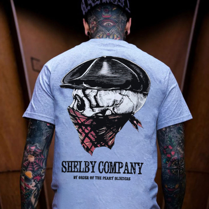 Shelby Company By Order Of The Peaky Blinders Skull Print Men's T-shirt