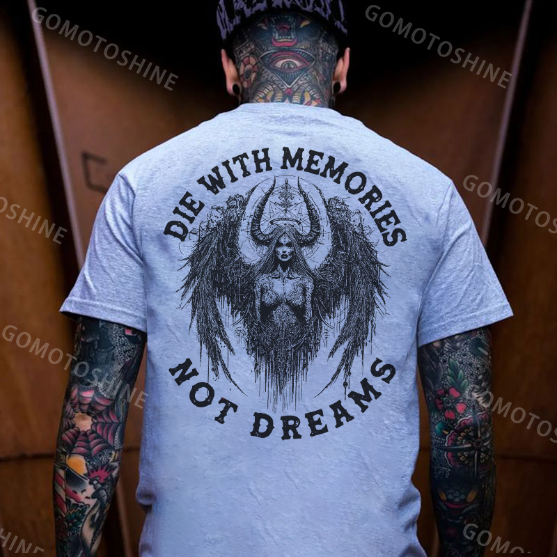 DIE WITH MEMORIES NOT DREAMS Fallen Angel Men's T-Shirt