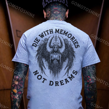 DIE WITH MEMORIES NOT DREAMS Fallen Angel Men's T-Shirt