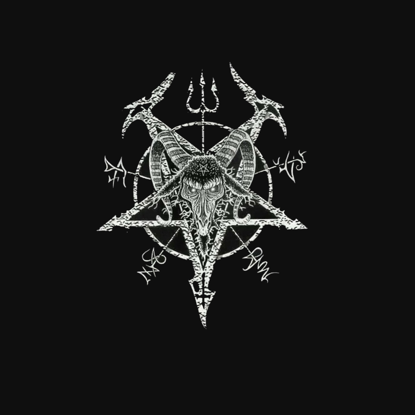 Beast Head and Spear Ancient Black Print Hoodie