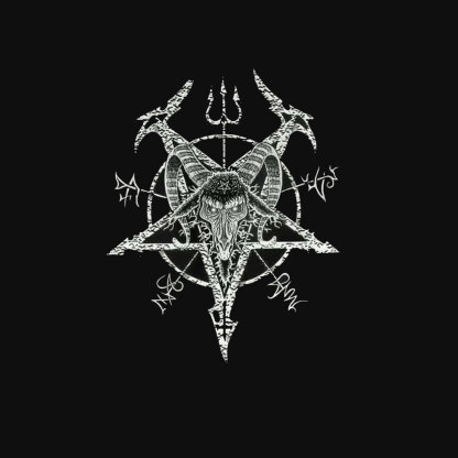Beast Head and Spear Ancient Black Print Hoodie