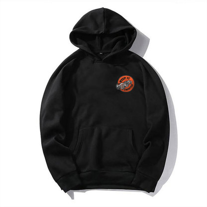 KEEP IT TWISTED Motor Head Graphic Black Print Hoodie