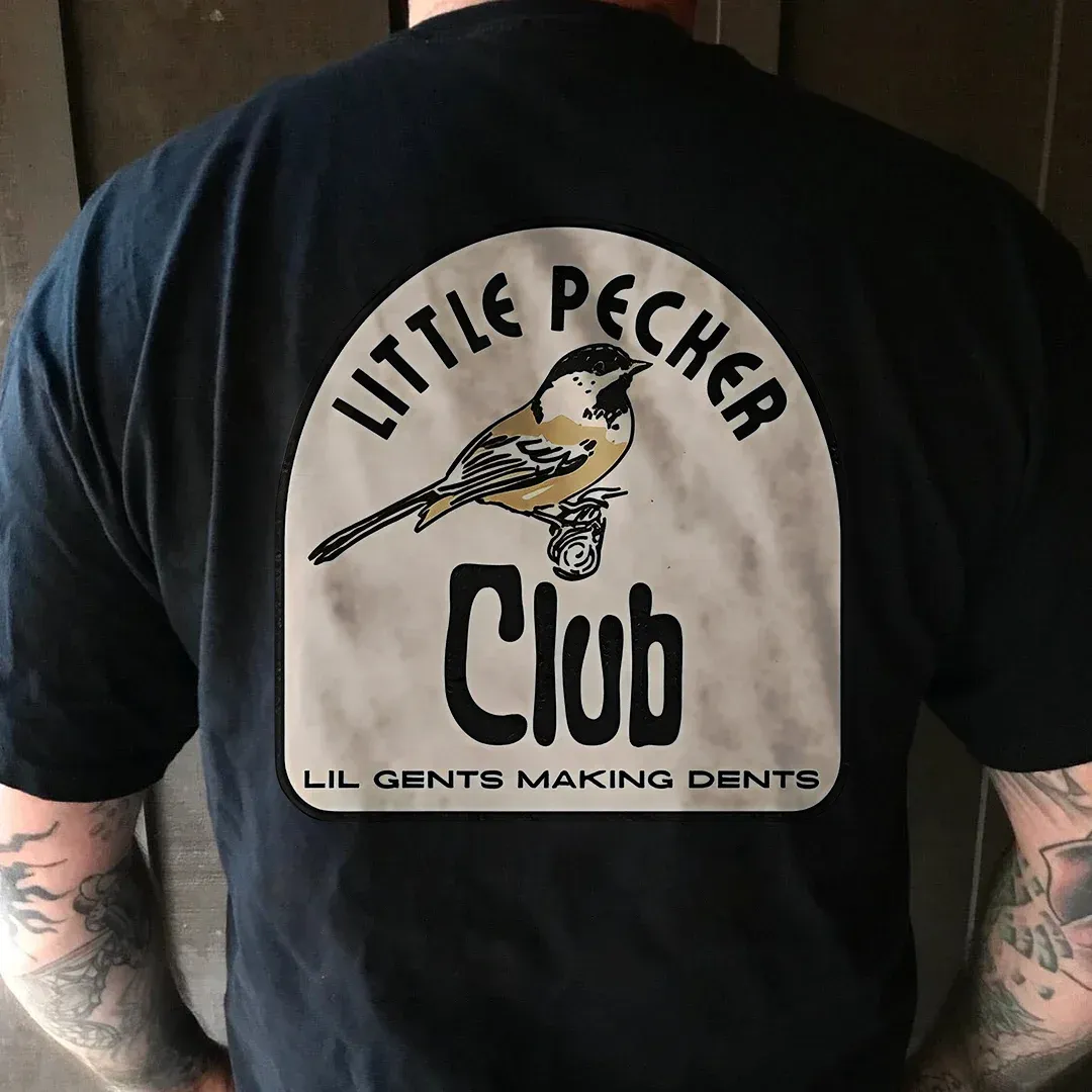 LITTLE PECKER CLUB LIL GENTS MAKING DENTS Print T-Shirt