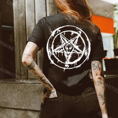 Evil Magic Circle Print Women's T-shirt