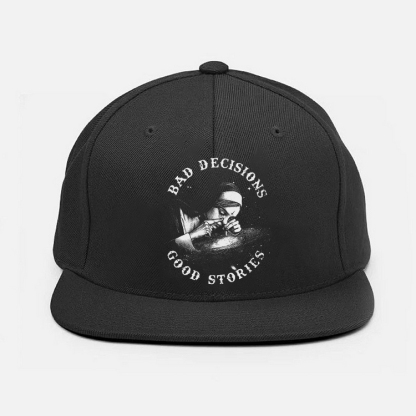 BAD DICISIONS GOOD STORIES Smoking Nun Fashion Cap
