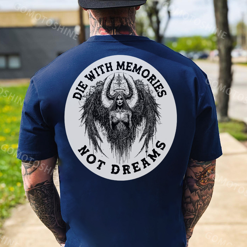 DIE WITH MEMORIES NOT DREAMS Fallen Angel Men's T-Shirt