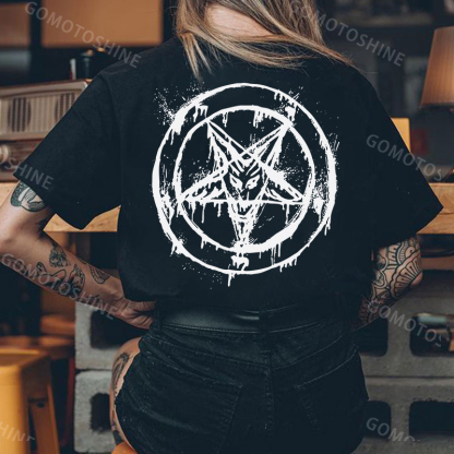Evil Magic Circle Print Women's T-shirt