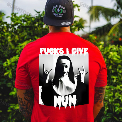 FUCKS I GIVE NUN Nun Print Men's T-Shirt