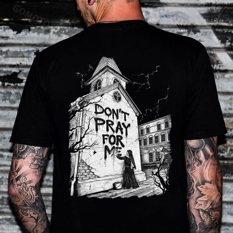 DON'T PRAY FOR ME Nun&Church Print Men's T-Shirt