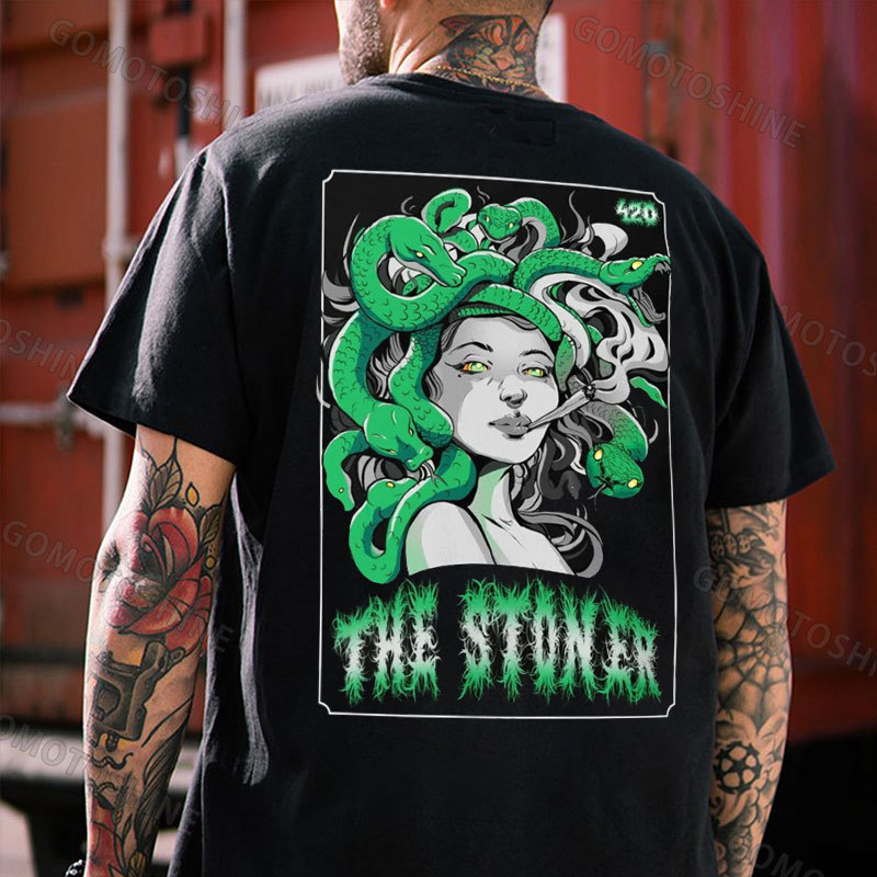 THE STONER Medusa Print Men's T-Shirt