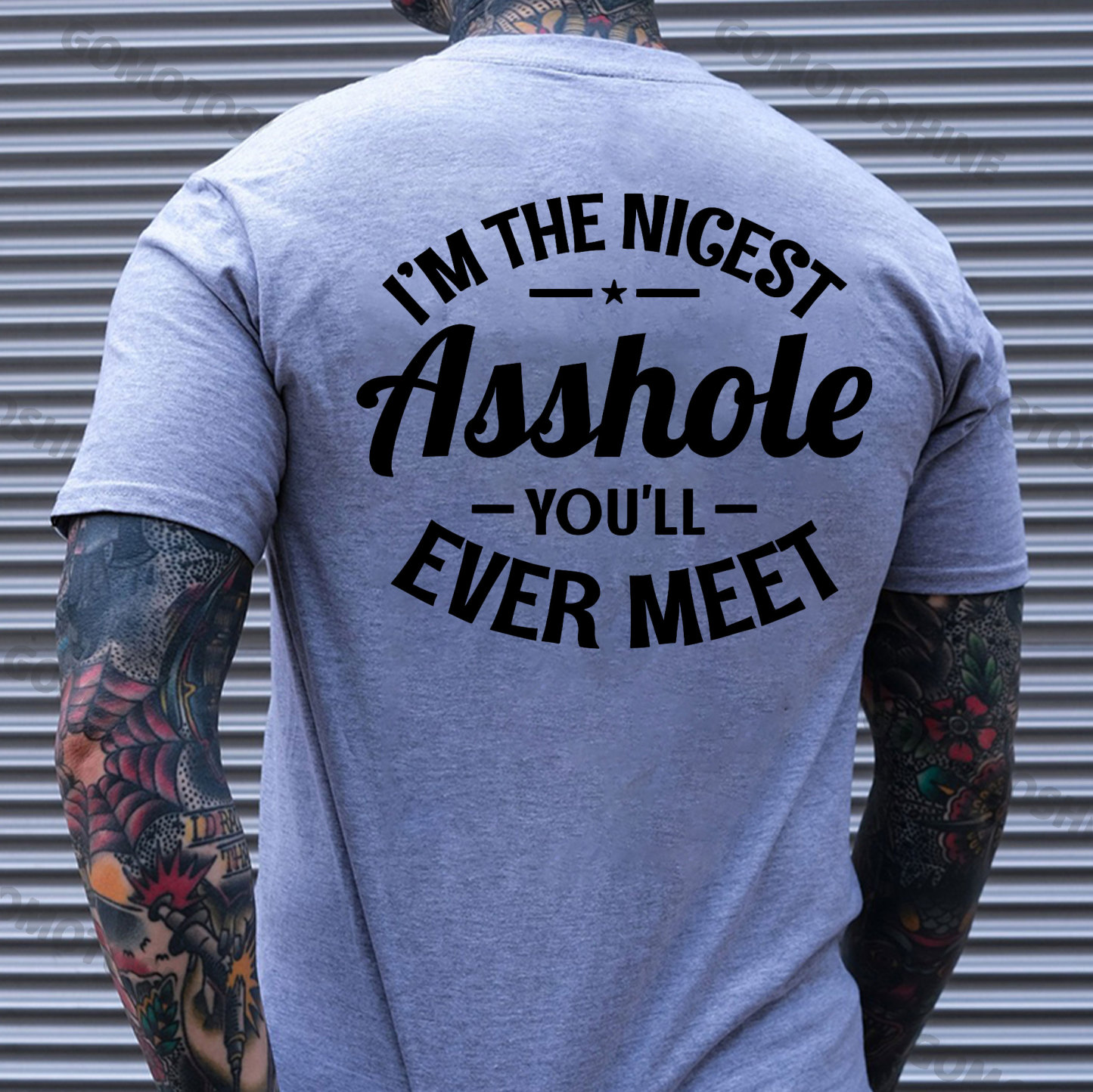 I'M THE NICEST ASSHOLE YOU'LL EVER MEET Print Men's T-Shirt