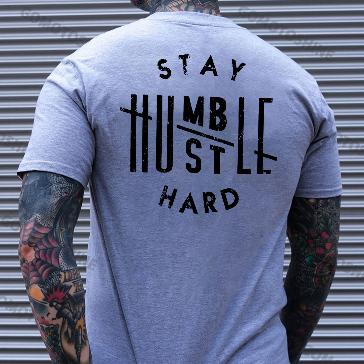 STAY HUMBLE HUSTLE HARD Print Men's T-shirt