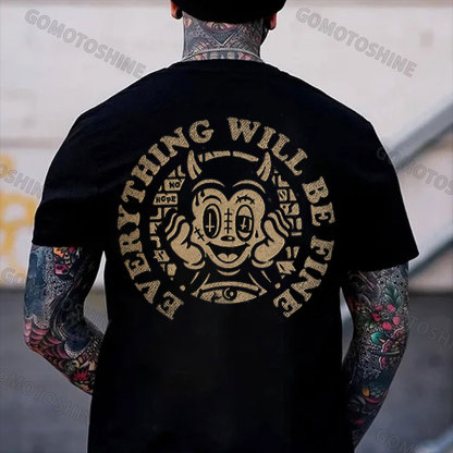 EVERYTHING WILL BE FINE Little Devil Print Men's T-Shirt