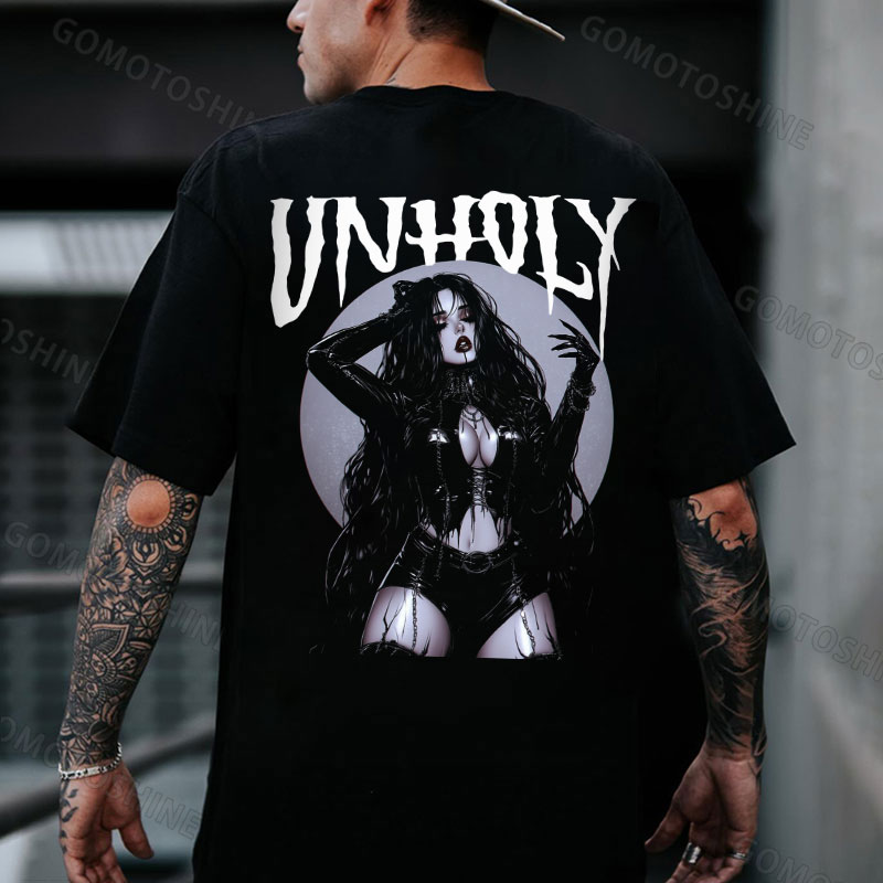 UNHOLY Bad Sexy Girl Print Men's T-Shirt