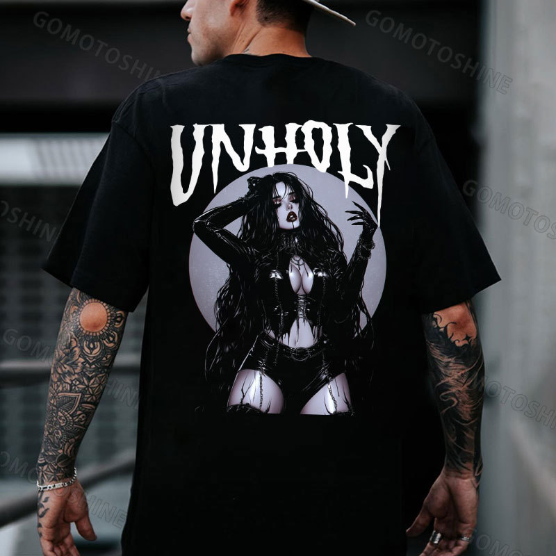UNHOLY Bad Sexy Girl Print Men's T-Shirt