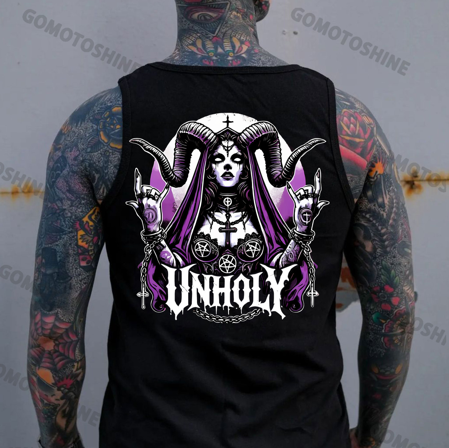UNHOLY Devil Nun Print Men's Vest