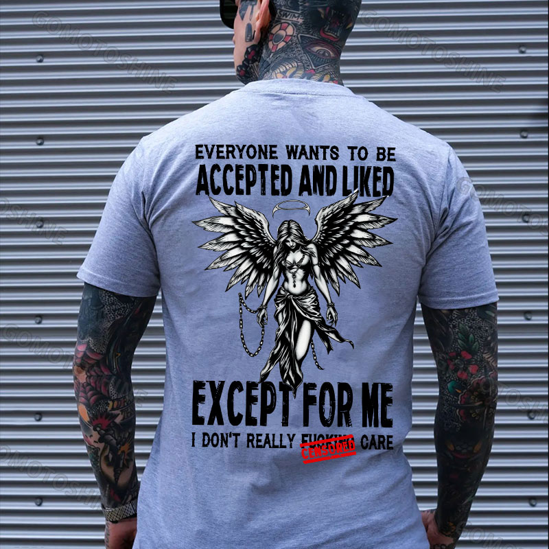 EVERYONE WANTS TO BE ACCEPTED AND LIKED Angel Print Men's T-Shirt