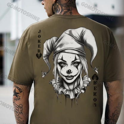 POKER JOKER Joker Lady Print Men's T-Shirt