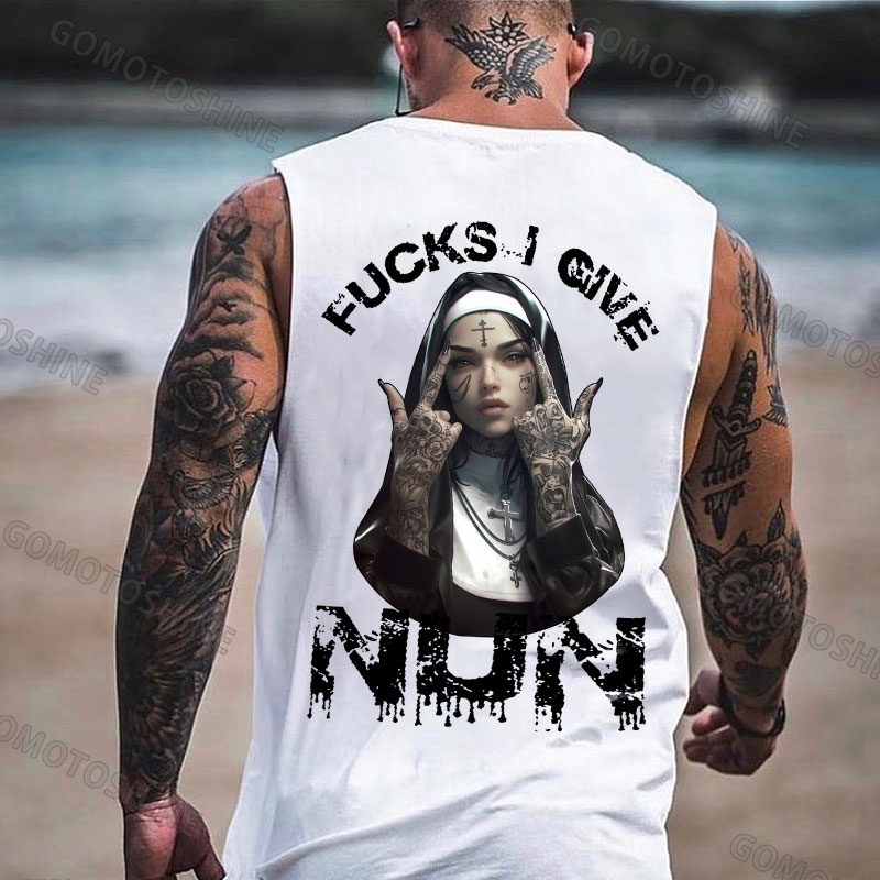 F*CKS I GIVE NUN Defiant Nun Print Men's Vest
