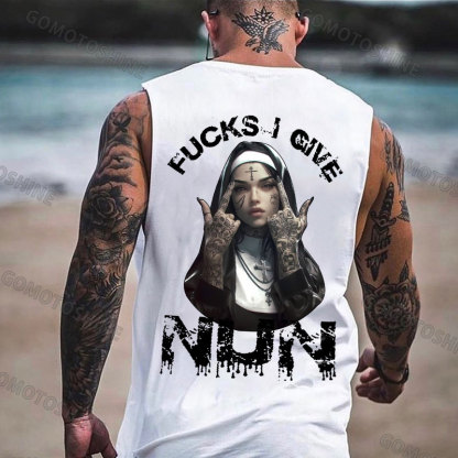 F*CKS I GIVE NUN Defiant Nun Print Men's Vest