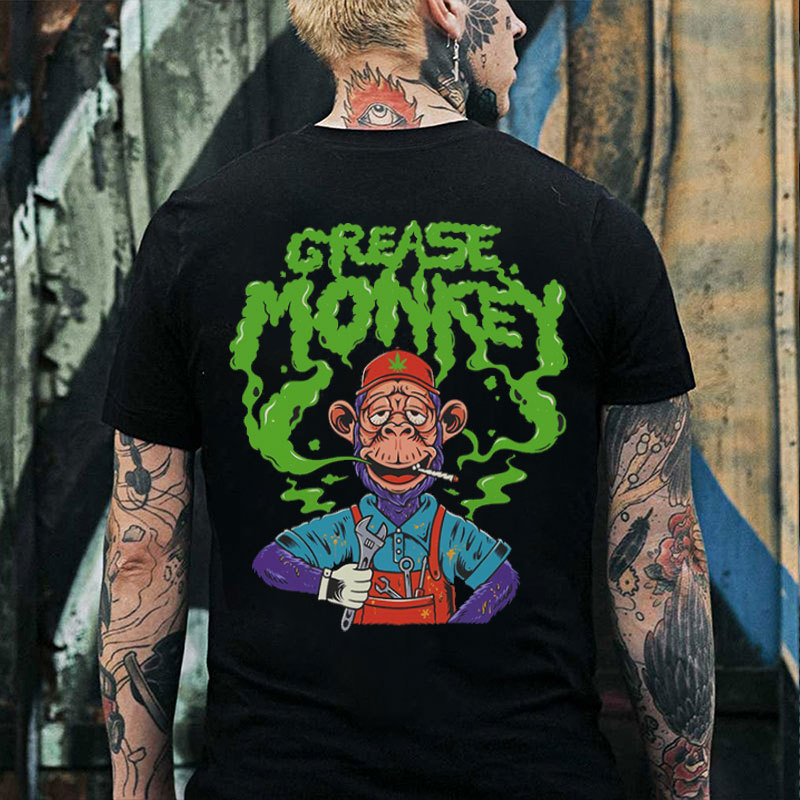 GREASE MONKEY Print Men's T-Shirt