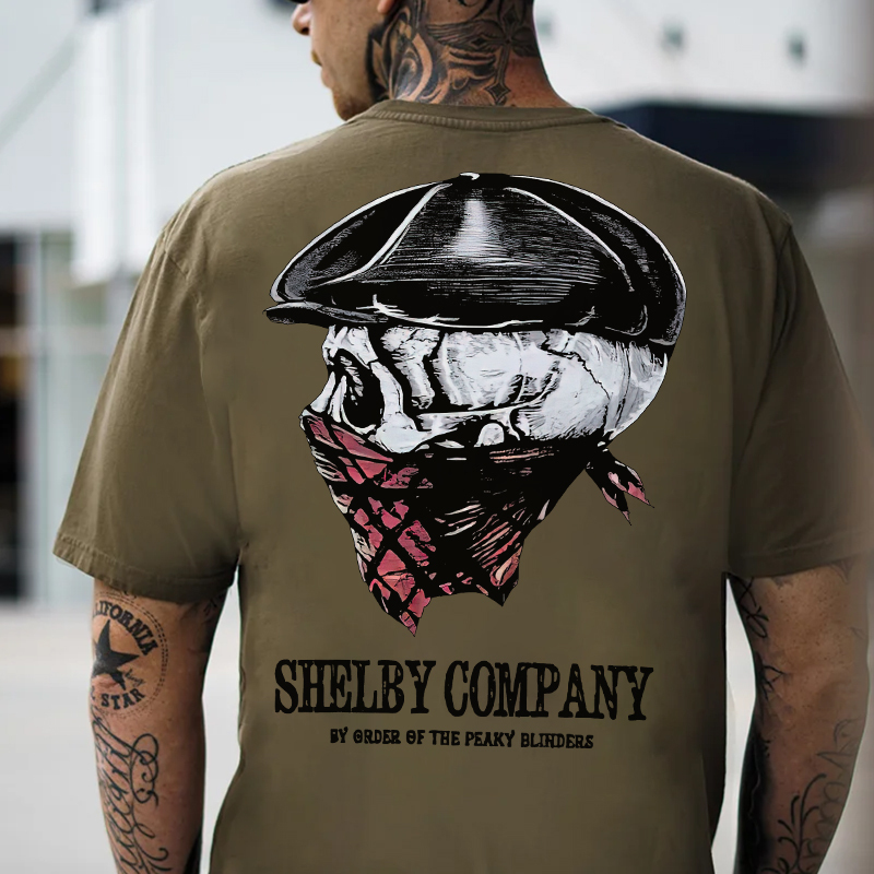 Shelby Company By Order Of The Peaky Blinders Skull Print Men's T-shirt